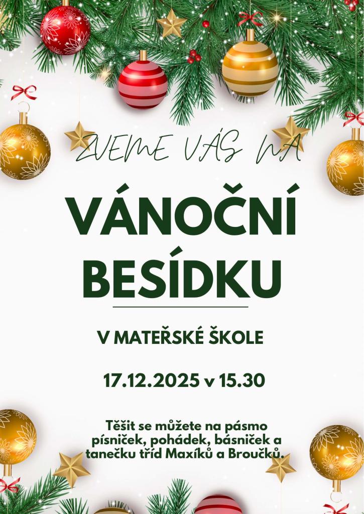 Vánoční besídka MŠ